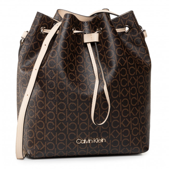 Calvin Klein - drawstring bucket bag monogram - women - dstore online