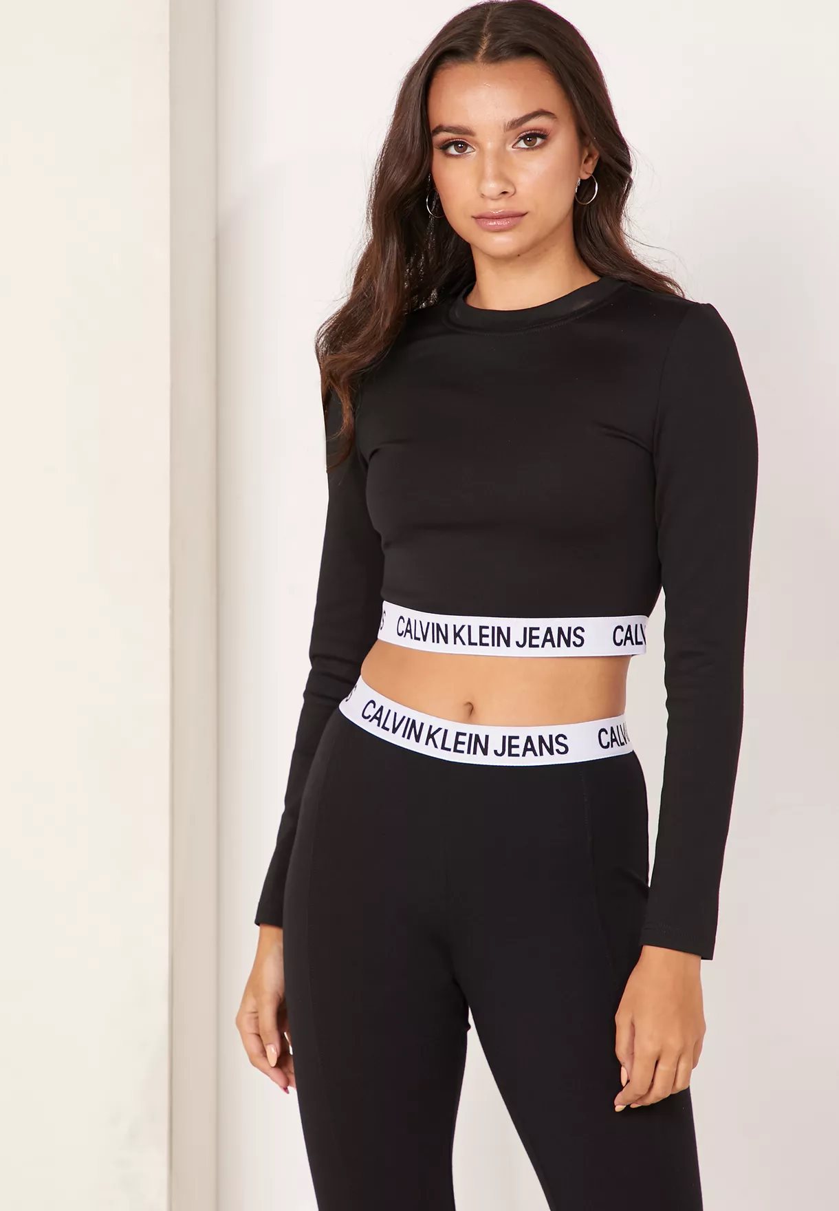Calvin Klein Jeans - logo band crop top slim fit - women - dstore online