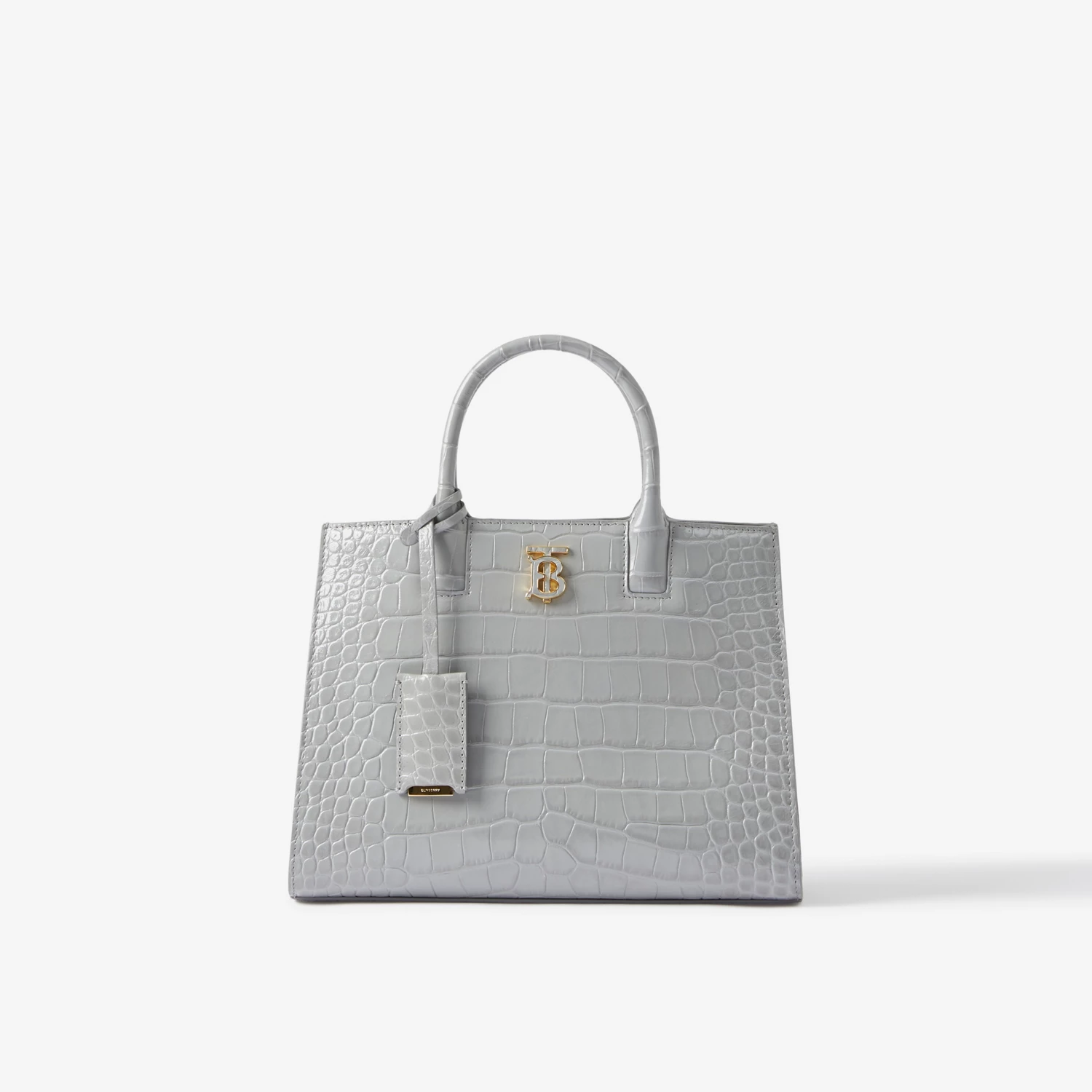 Burberry Mini Frances Croc-Effect Leather Tote