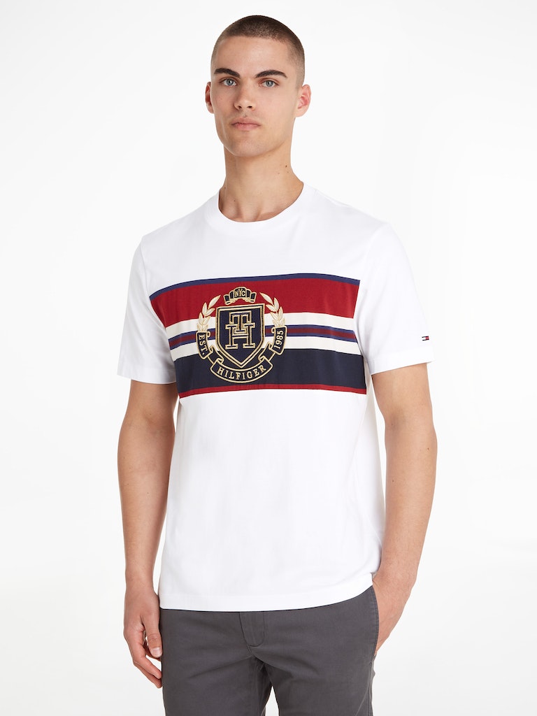 Tommy Hilfiger - icon crest online stripe - fit tshirt dstore - regular men