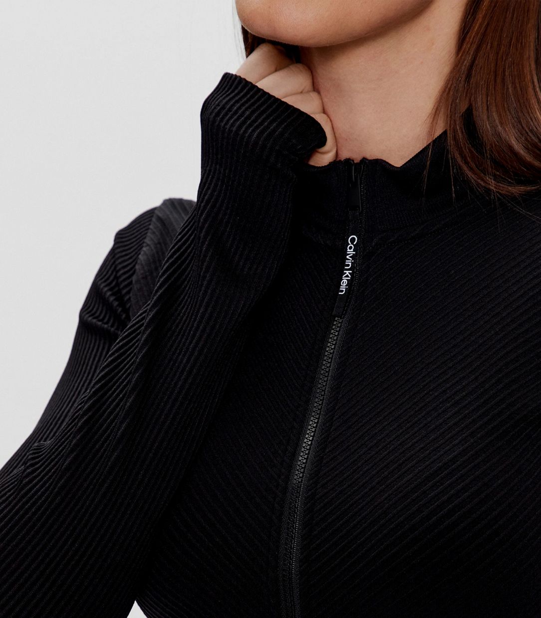 Calvin Klein - women jacket seamless - dstore slim zip full online - fit